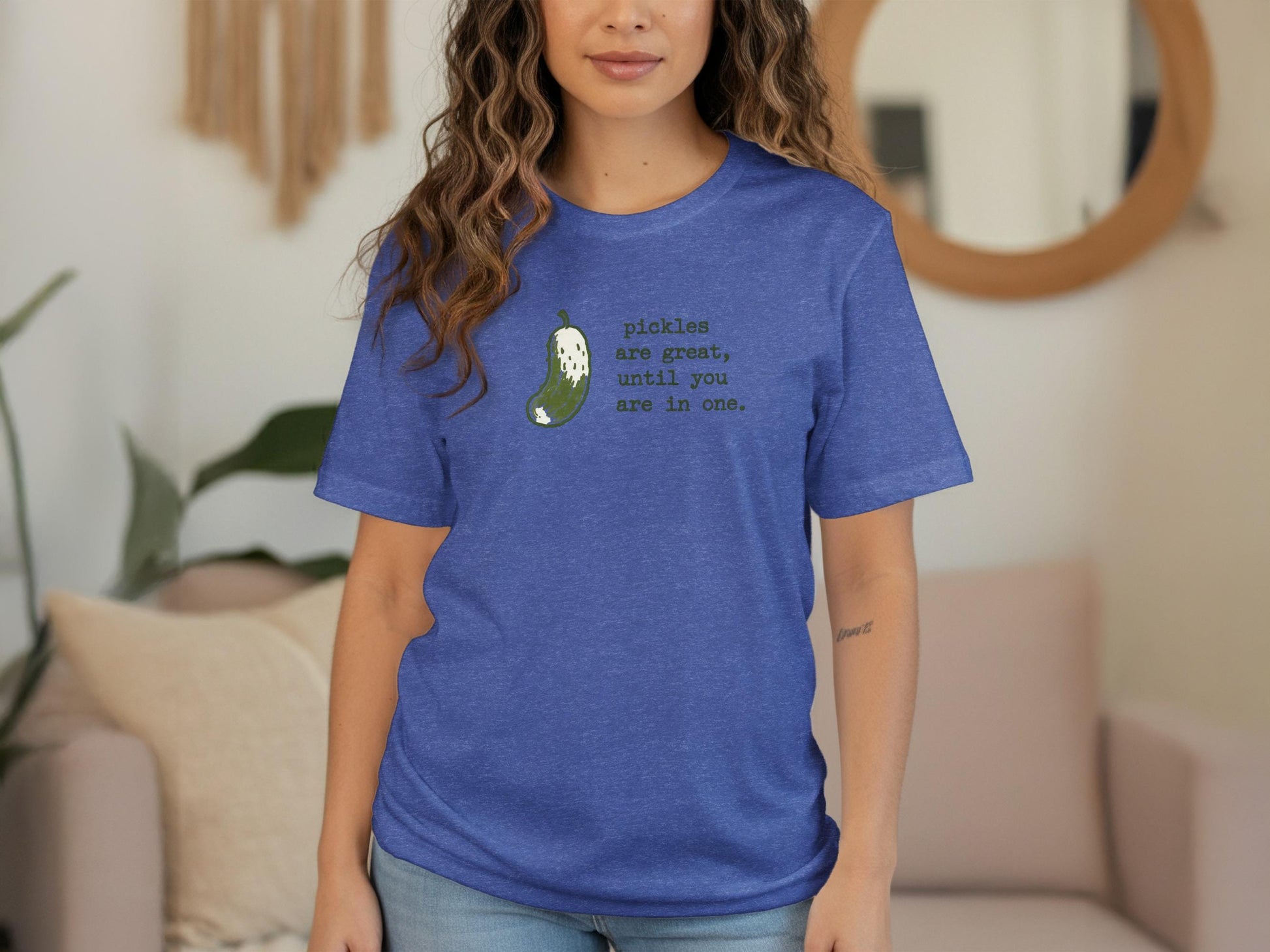 Pickles are great T-shirt, Funny graphic tee, Casual everyday wear, Humorous printed shirt, Cool trendy apparel