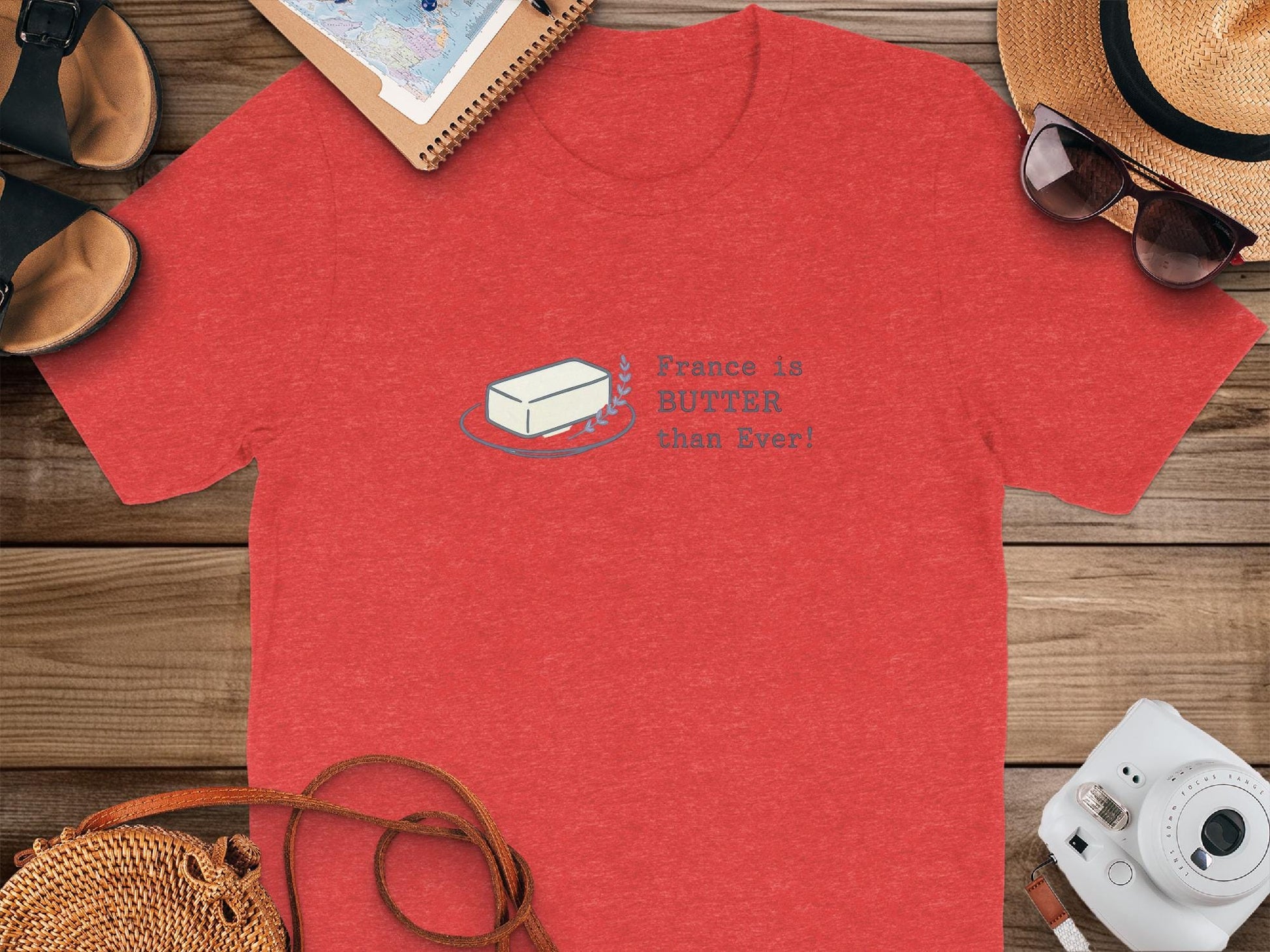 Butter Lover Shirt, France is Butter Than Ever Tee, Funny Foodie Gift, Cute French Pun T-Shirt, Culinary Humor Apparel, Chef Gift