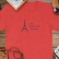 Eiffel Tower Paris Oui Just Love Paris Shirt, Parisian Themed Graphic Tee, Stylish Travel Souvenir, Trending Gift for Paris Lovers