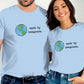 Made by Immigrants Shirt, Couple Matching T-shirts, Earth Design Tee, Gift for Immigrant Family, Unisex Casual Top