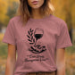 Ciao Stress Buongiorno Vino Shirt, Wine Lover Gift, Funny Italian Quote Tee, Relaxation Shirt, Wine Enthusiast T-shirt, Casual Top