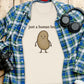 Funny human bean t-shirt, cute graphic tee, quirky gift, unisex humor shirt, casual wear, novelty clothing, unique design