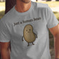 Funny Potato Shirt, Just a Human Bean Shirt, Cute Novelty Tee, Humor Graphic T-Shirt, Food Pun Shirt, Casual Unisex T-Shirt
