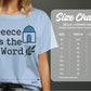 Greece Is the Word Shirt, Greek Inspired Graphic Tee, Unisex Jersey Short Sleeve Tee, Vacation Souvenir Shirt, Fun Travel Gift