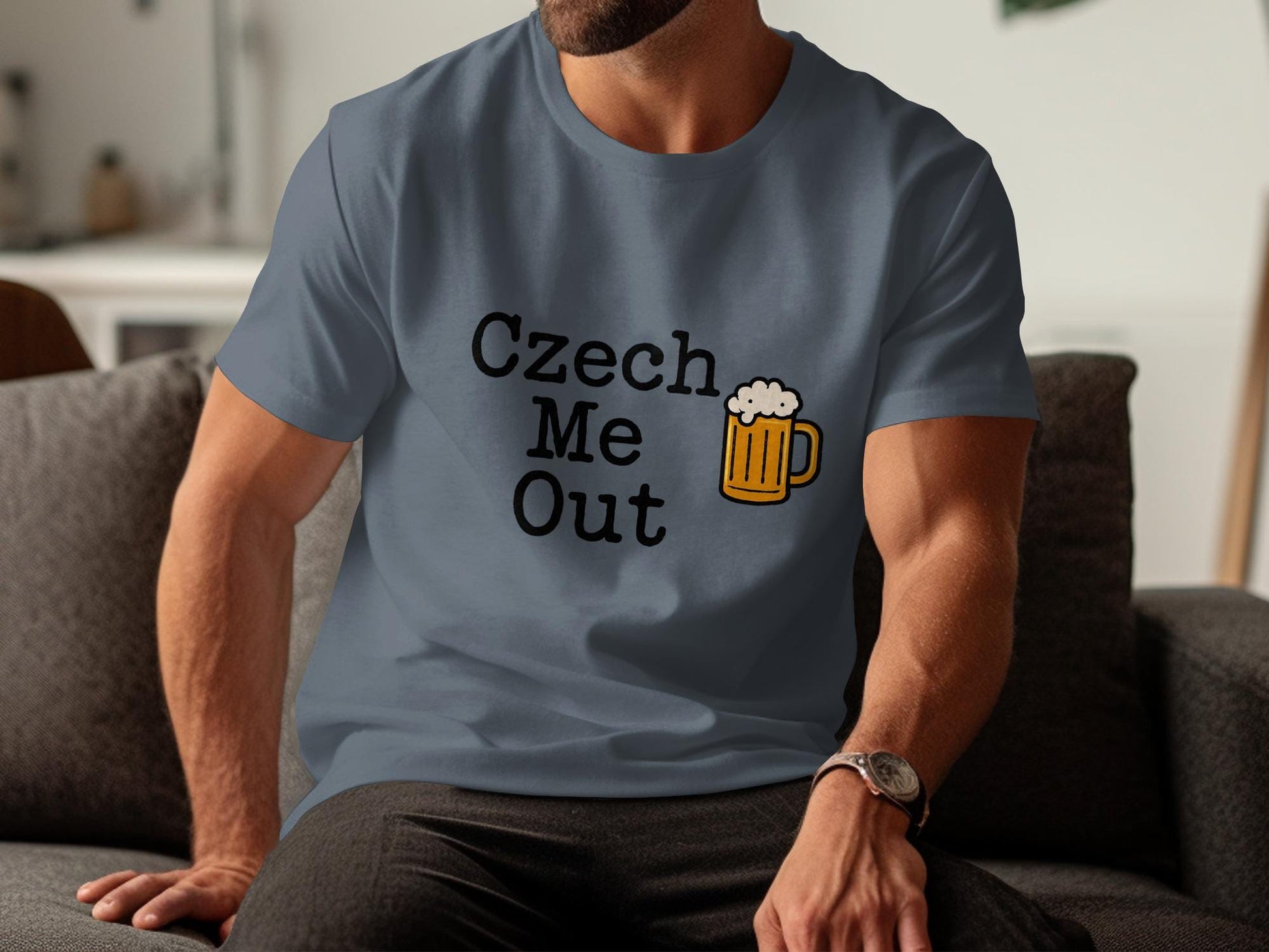 Czech Me Out Shirt, Funny Beer Lover T-Shirt, Czech Republic Humor Tee, Gift for Beer Lovers, Men&#39;s Graphic Tee, Casual Drinking Shirt