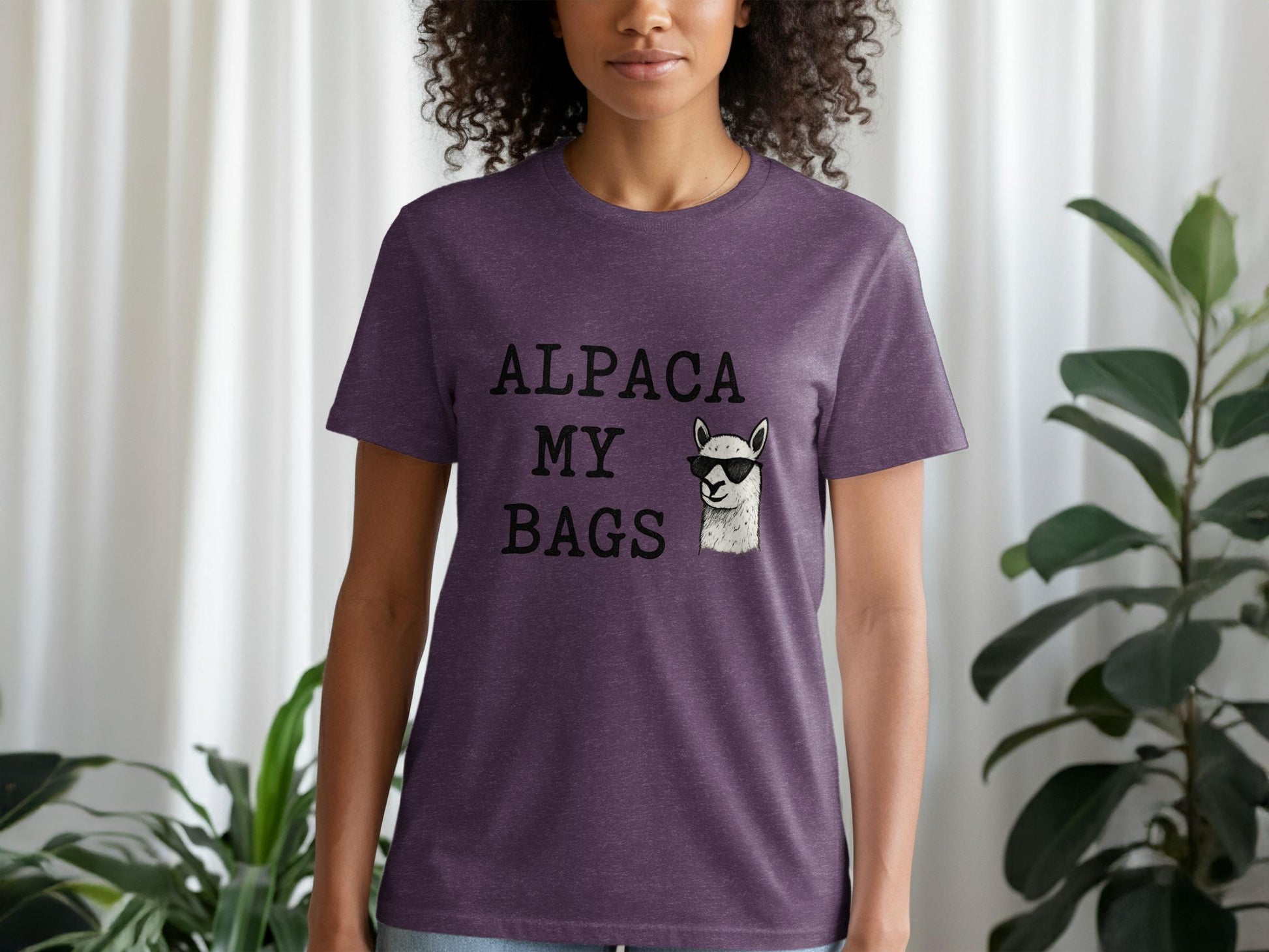 Alpaca My Bags T-Shirt, Funny Alpaca Shirt, Cute Animal Tee, Alpaca Lover Gift, Graphic Tee, Casual Shirt, Unisex T-Shirt