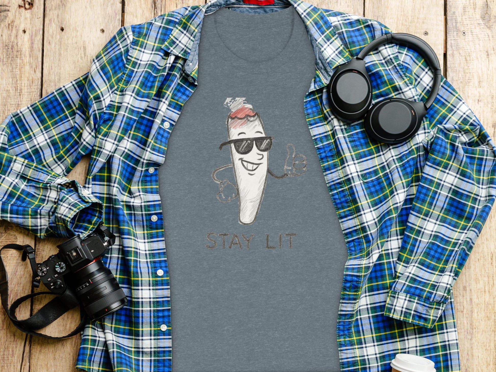 Funny Carrot Graphic TShirt, Stay Lit Shirt, Vegetable Theme Apparel, Cute Food Lover Gift, Unique Graphic Tee, Cool Casual Wear