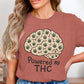 Powered By THC Shirt, Cannabis Brain Tee, Weed Lover Gift, Marijuana Enthusiast Top, Funny Graphic T-Shirt, 420 Clothing