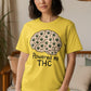 Powered by THC shirt, Marijuana brain tee, Cannabis lover gift, Weed humor tshirt, Stoner apparel, Unique graphic top