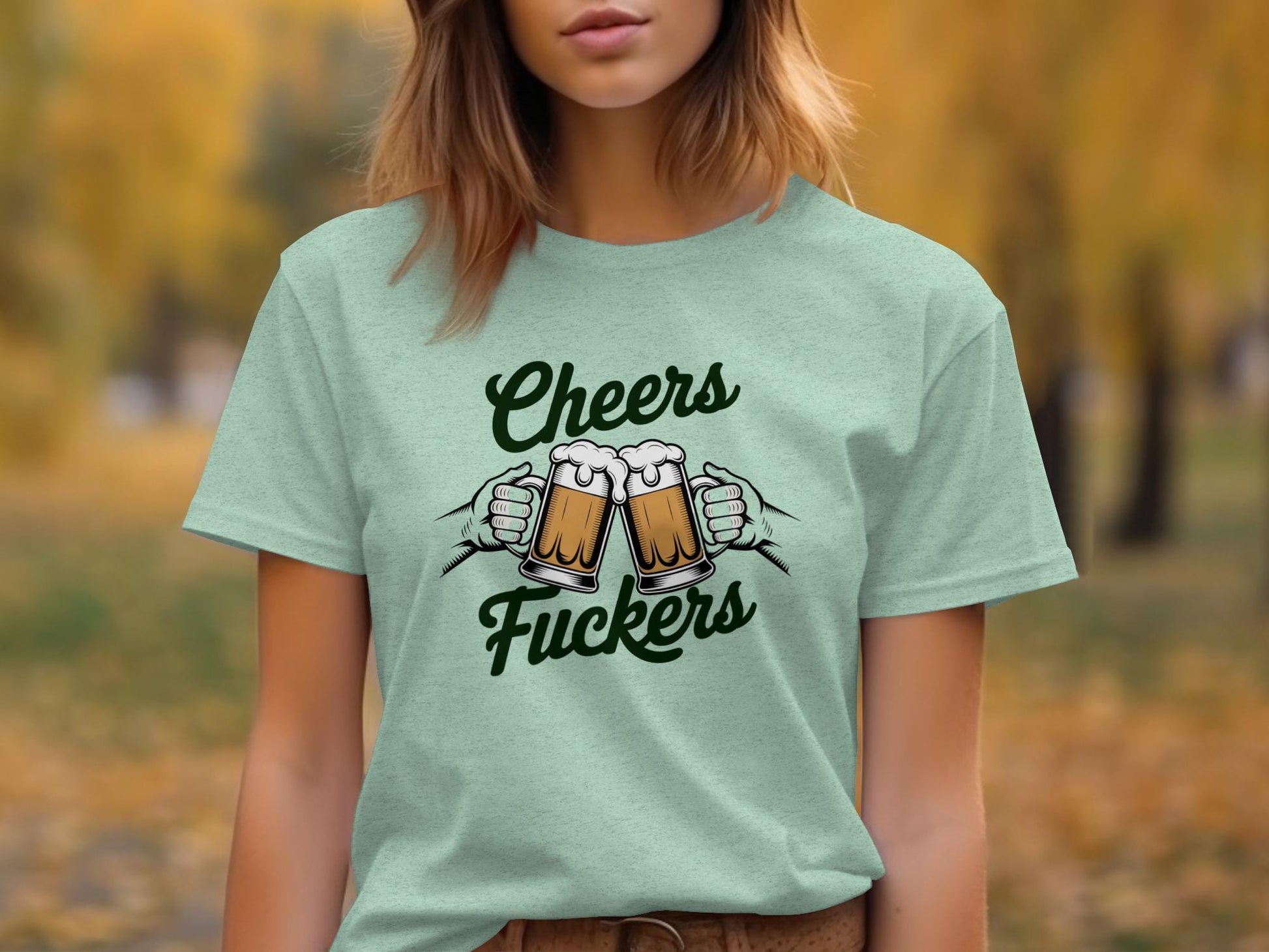 Cheers Beer T-Shirt, Funny Drinking Shirt, Cheers Graphic Tee, Humorous Beer Shirt, Celebration Outfit, Adult Party Tee
