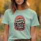 Good Poops Take Time Graphic Tee, Retro Rainbow Shirt, Funny Bathroom Humor T Shirt, Colorful Flower Design Top