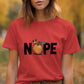 Funny Nope T-Shirt, Cute Orange Graphic Tee, Humorous Fruit Shirt, Trendy Casual Outfit, Fun Graphic Top, Unique Statement Shirt