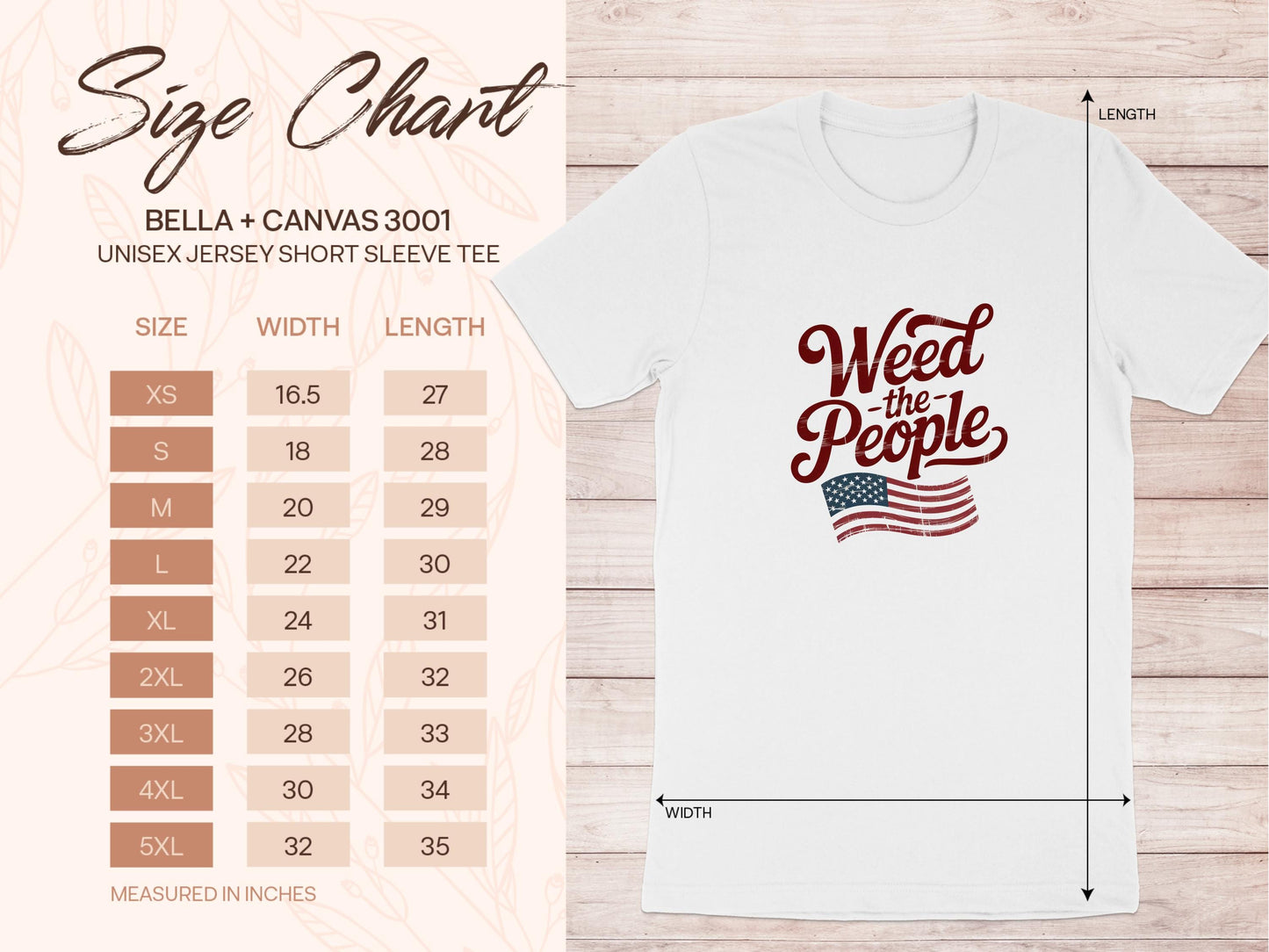 Weed the People T-Shirt, Graphic Tee with USA Flag, Patriotic Shirt, Casual Unisex top, Summer Fashion, Statement T-Shirt