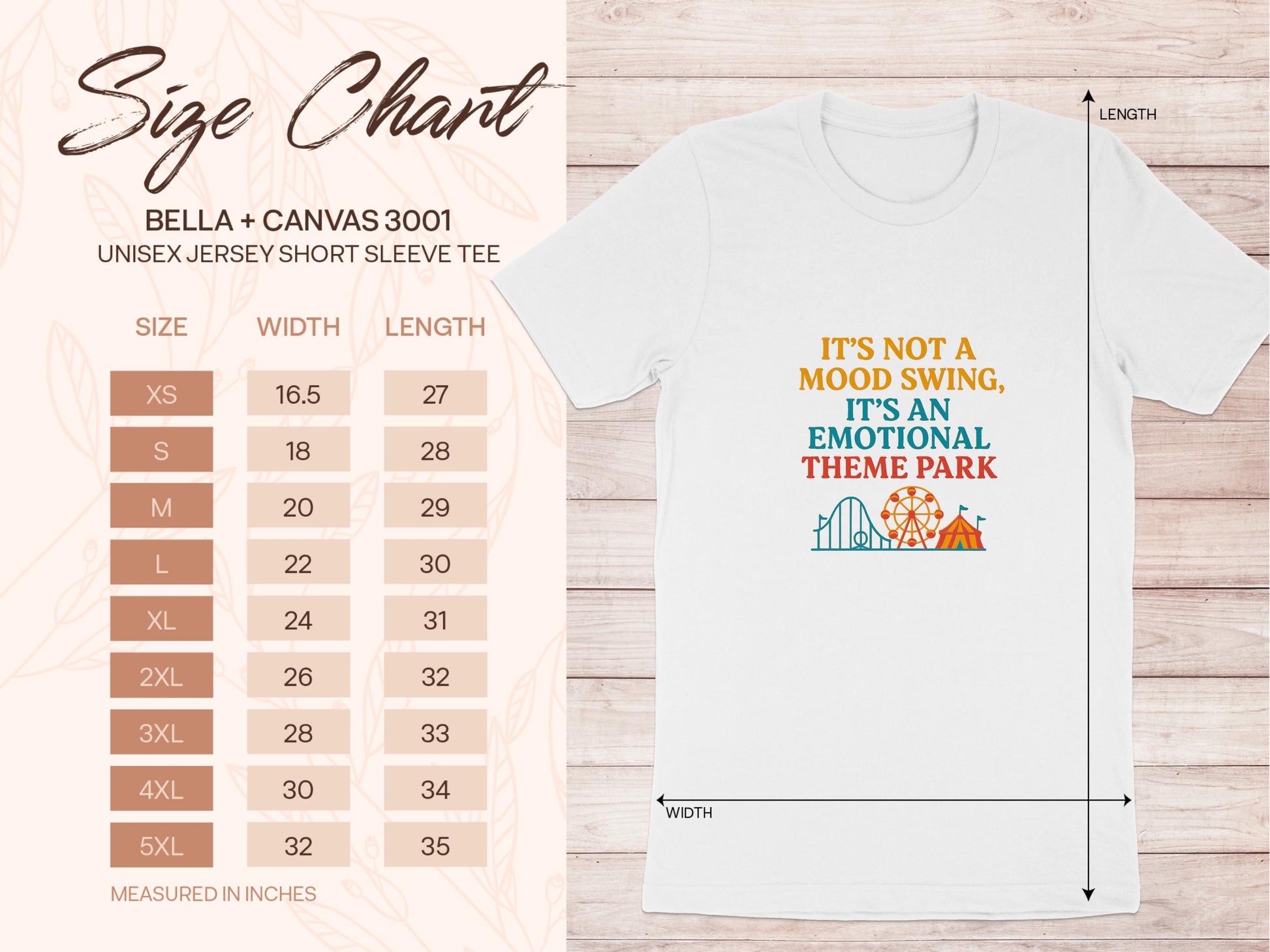 It&#39;s Not a Mood Swing It&#39;s an Emotional Theme Park Shirt, Funny Mental Health T-Shirt, Unisex Graphic Tee, Amusement Park Lover Gift