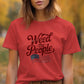 Weed the People Shirt, USA Flag Shirt, Patriotic Graphic Tee, American Flag Shirt, 4th of July Shirt, Casual Summer Top