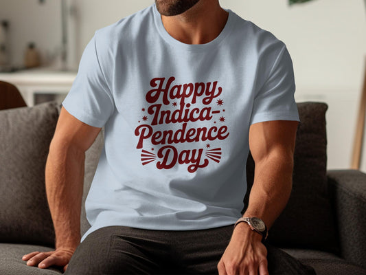 Happy Indica Pendance Day shirt, Funny graphic tee, Cannabis lovers gift, Weed themed apparel, Marijuana celebration tshirt, Unique stoner