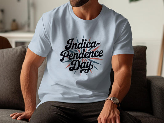 Indica Pendence Day T Shirt, Patriotic Shirt, Funny July 4th Tee, Independence Day Parody Shirt, Unique Graphic Tee