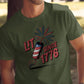Lit Since 1776 Shirt, Patriotic Fireworks Tee, 4th of July Clothing, Independence Day Outfit, USA Celebration Apparel