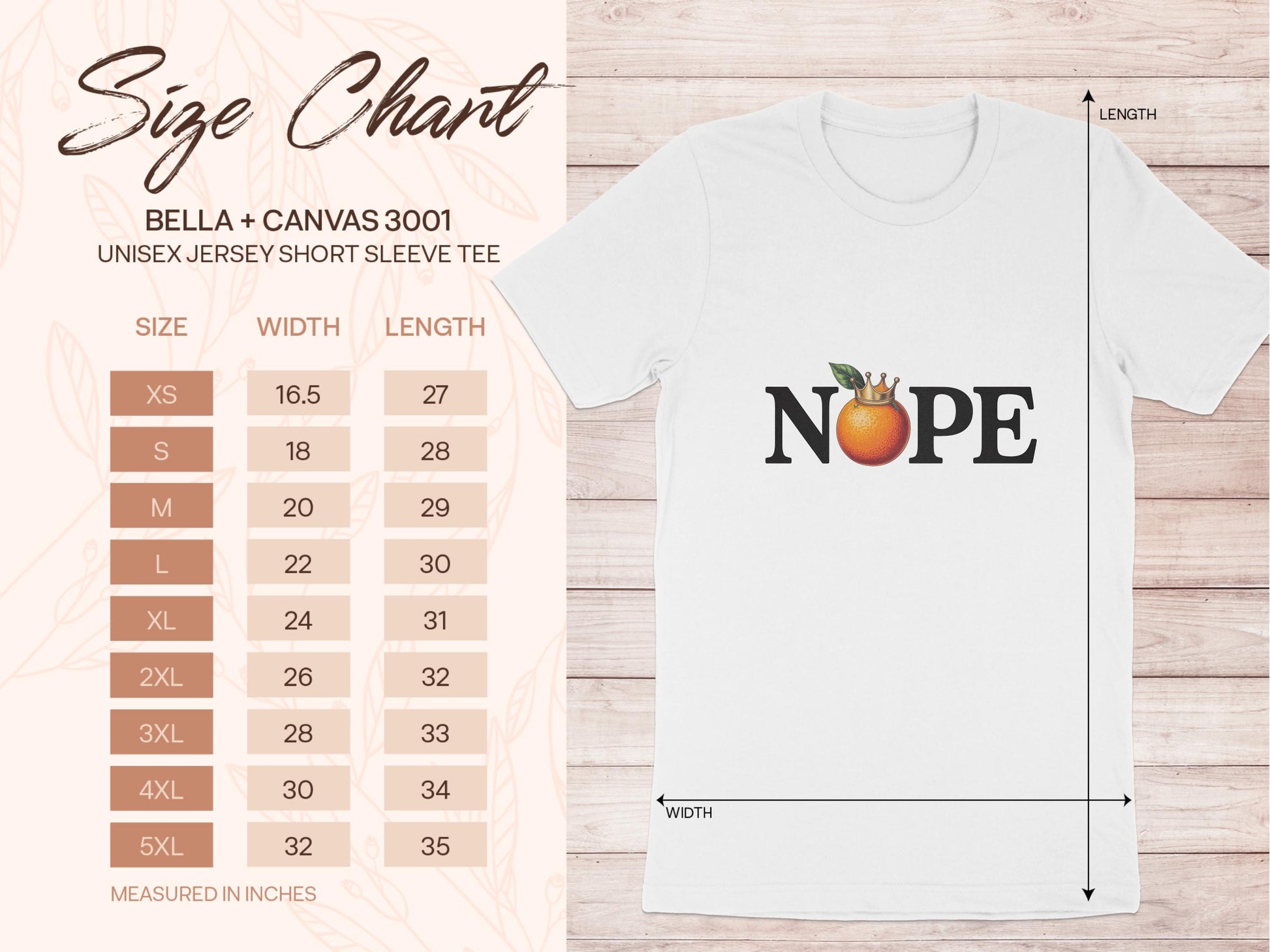 Funny Graphic T-Shirt, Nope Orange Print Tee, Unisex Casual Shirt, Gift for Him or Her, Custom Size Option, Comfy Cotton Blend