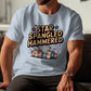 Star Spangled Hammered 4th of July Shirt, Patriotic Drinking T-Shirt, Funny Independence Day Tee, Stars and Stripes Design