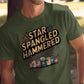 Star Spangled Hammered funny shirt, Fourth of July humor tee, patriotic party t-shirt, American drinking holiday shirt