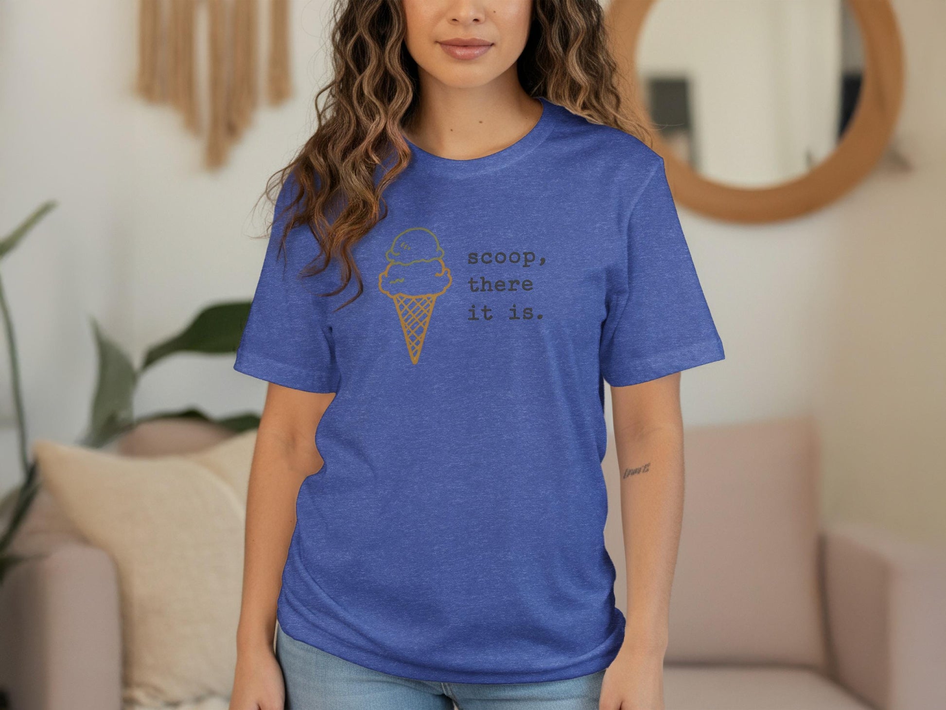 Scoop There It Is Shirt, Funny Ice Cream T-Shirt, Cute Pun Tee, Summer Graphic Top, Fun Casual Wear, Ice Cream Lover Gift, Soft Tee