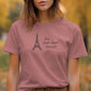 Oui Just Love Paris Shirt, Eiffel Tower Graphic Tee, French Themed Top, Cute Paris Print T-Shirt, Casual Women Shirt