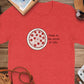 Pizza is the Circle of Life T-Shirt, Funny Pizza Tee, Food Lover Shirt, Graphic Tee, Pizza Lover Gift, Casual Red Shirt, Unisex Shirt