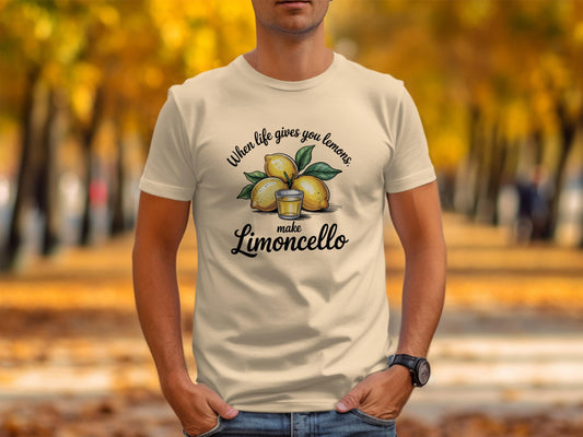 When Life Gives You Lemons Make Limoncello T-Shirt, Funny Lemon Shirt, Lemon Lover Gift, Summer Tee, Lemoncello Inspired Shirt