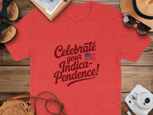 Celebrate Your Indica Pendence Shirt, Fourth of July T-Shirt, Patriotic Weed Shirt, Funny Independence Day Tee, Cannabis Lover Gift