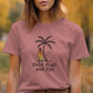 Bali High and Bye tshirt, trendy graphic tee, tropical vibes shirt, casual surf style top, beach inspired clothing, women&#39;s fashion