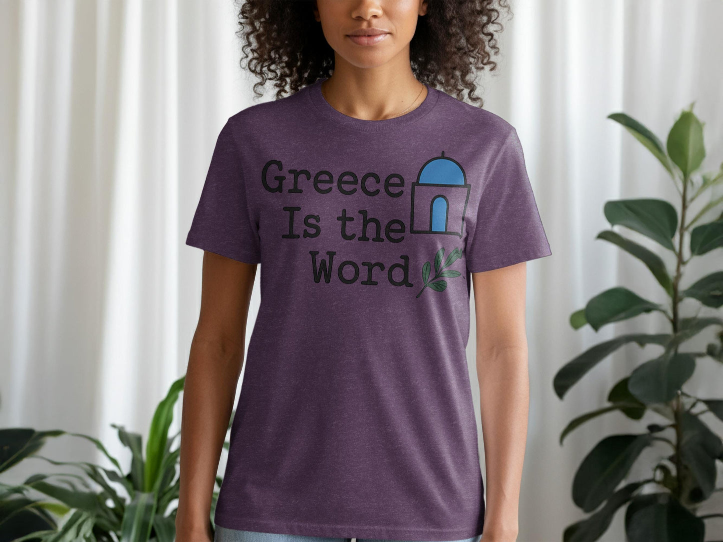 Greece Is the Word T-Shirt, Santorini Inspired Shirt, Greek Culture Tee, Travel Gift Idea, Greece Lover Apparel, Greek Pride Clothing