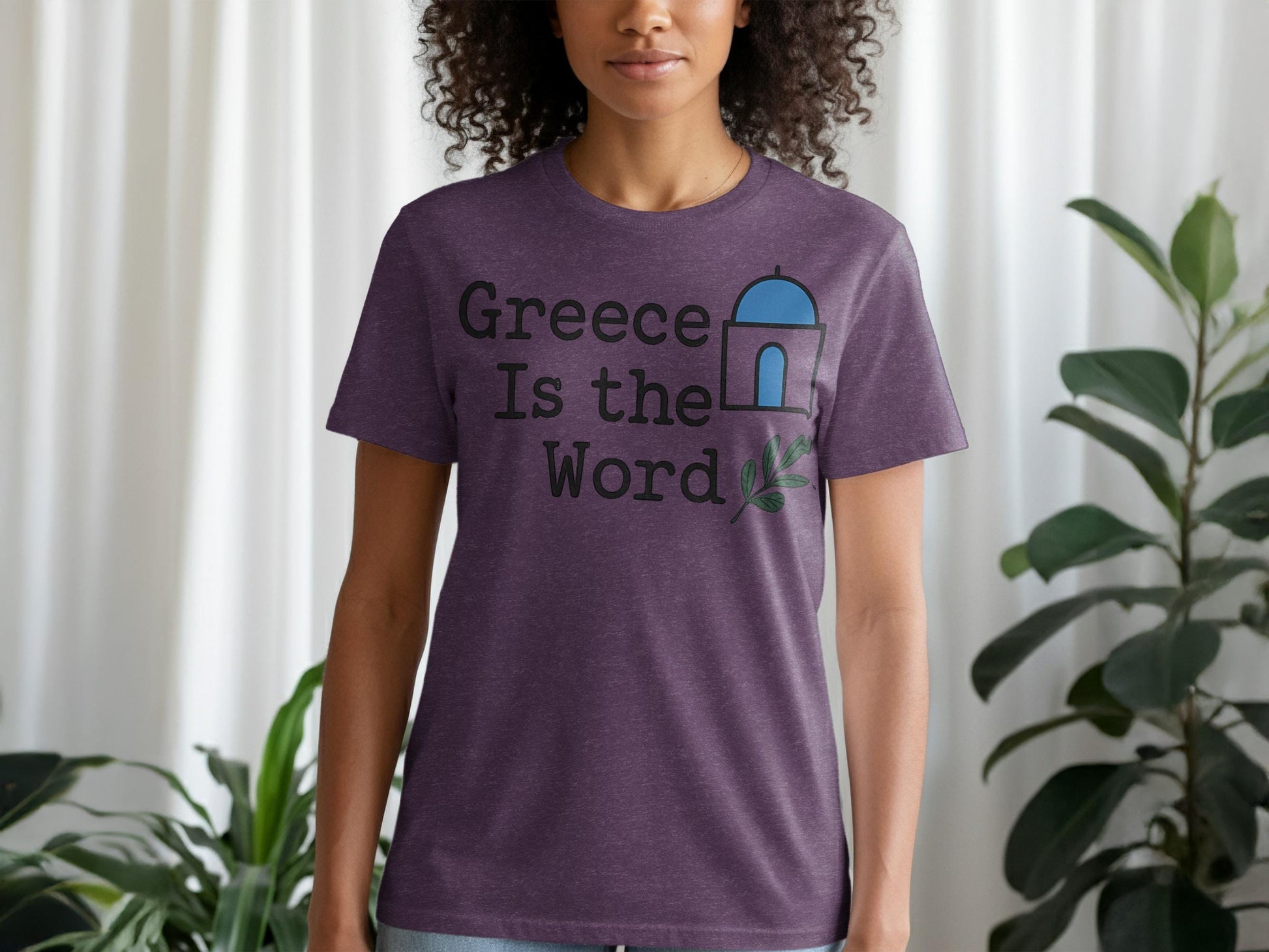 Greece Is the Word T-Shirt, Santorini Inspired Shirt, Greek Culture Tee, Travel Gift Idea, Greece Lover Apparel, Greek Pride Clothing