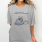 Funny Bee T Shirt, Emotionally Allergic to Mornings Shirt, Nope Coffee Cup Shirt, Cute Graphic Tee for Morning Haters