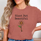 Blunt But Beautiful Shirt, Funny Graphic Tee, Sarcastic Flower T-Shirt, Humorous Quote Top, Trendy Casual Wear, Women’s Apparel