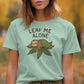 Leaf Me Alone Sloth Shirt, Cute Sloth Graphic Tee, Funny Nature Lover Gift, Women&#39;s Short Sleeve T-Shirt, Casual Summer Top
