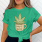Wake and Bake T-Shirt, Funny Cannabis Shirt, Weed Coffee Tee, Stoner Gift, Marijuana Lover Top, Cute Graphic Tee, Unisex T-Shirt