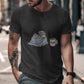Sleepy Hedgehog Nope Mug T-Shirt, Funny Animal Graphic Tee, Cute Hedgehog Shirt, Coffee Lover Gift, Casual Wear, Gift for Him
