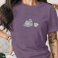 Emotionally Allergic to Mornings Shirt, Cute Nope Coffee Graphic Tee, Funny Lazy Day Shirt, Comfy Casual T-Shirt