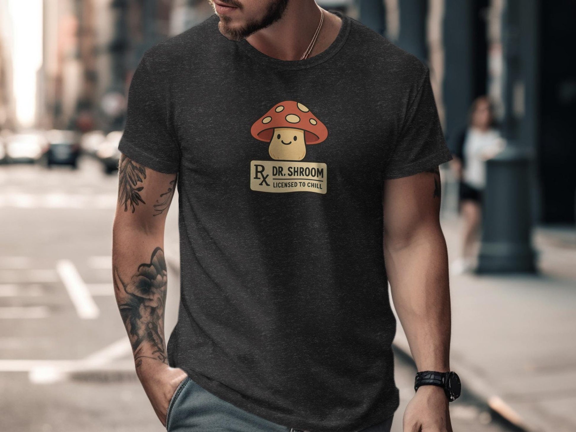Funny Mushroom Graphic Tee, Dr. Shroom Shirt, Humorous Psychedelic Tshirt, Cute Mushroom Top, Unique Mushroom Lover Gift, Chill Vibes
