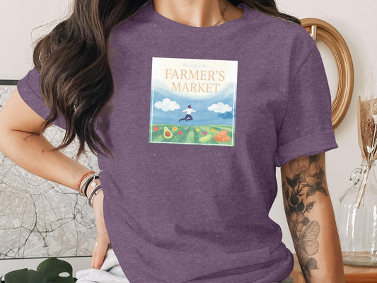 Farmers Market Graphic Tee, Cute Organic Farmers Market T-Shirt, Casual Graphic Tee, Farm Stand Shirt, Vintage Market T-Shirt