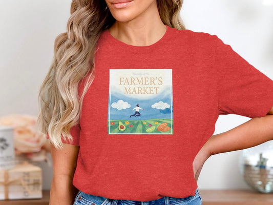 Farmers market graphic tee, vintage farmers market shirt, farmers market lover gift, trendy graphic t shirt, casual retro tee